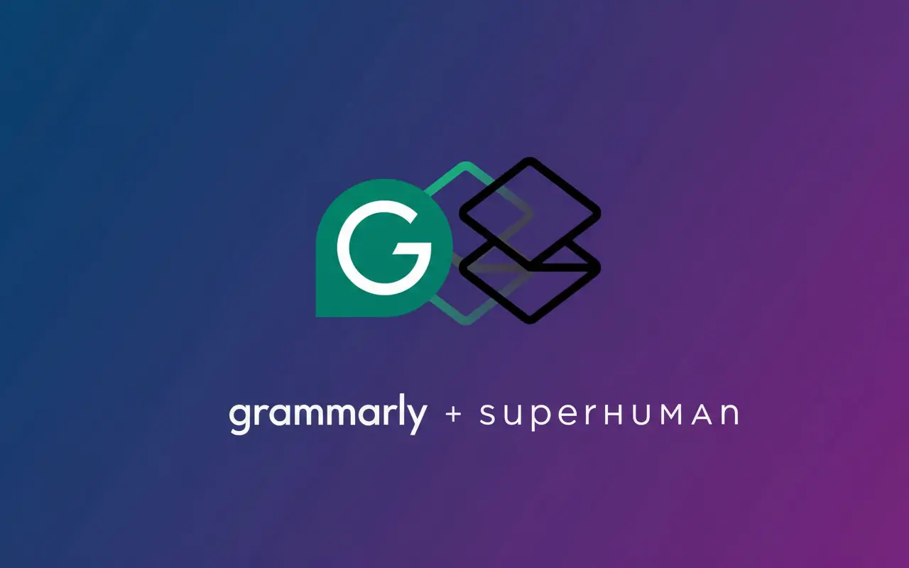 Grammarly and Superhuman logos with visual fusion representing the rebranding and consolidation of AI productivity platforms