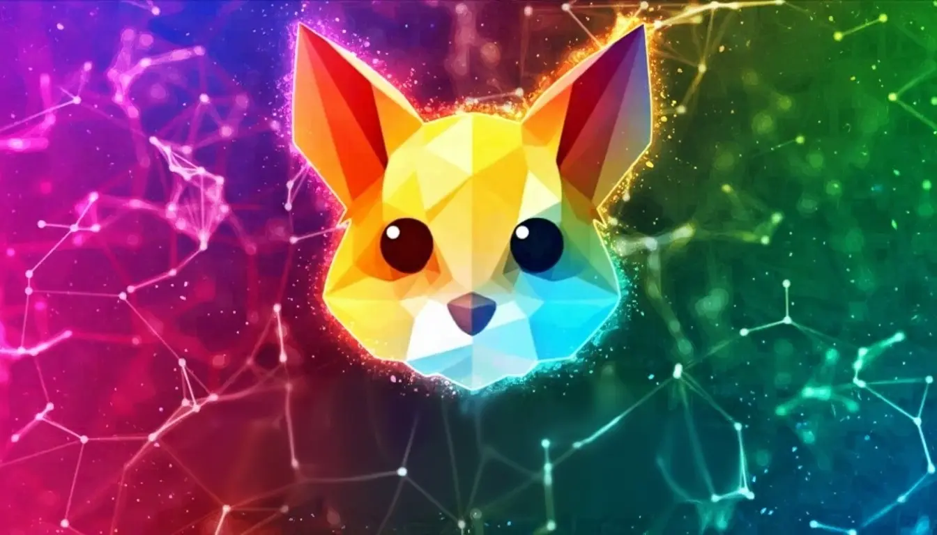Pika Labs logo with colorful geometric pika mascot on vibrant gradient background showcasing AI video generation technology